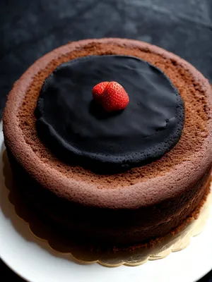 Gourmet Berry Chocolate Cake with Fresh Cream