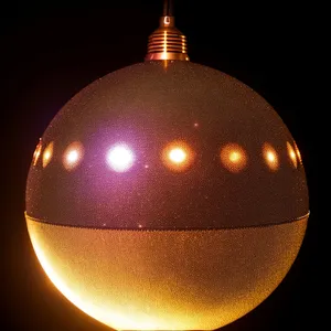 Festive Gold Bauble Ornament for Winter Celebrations