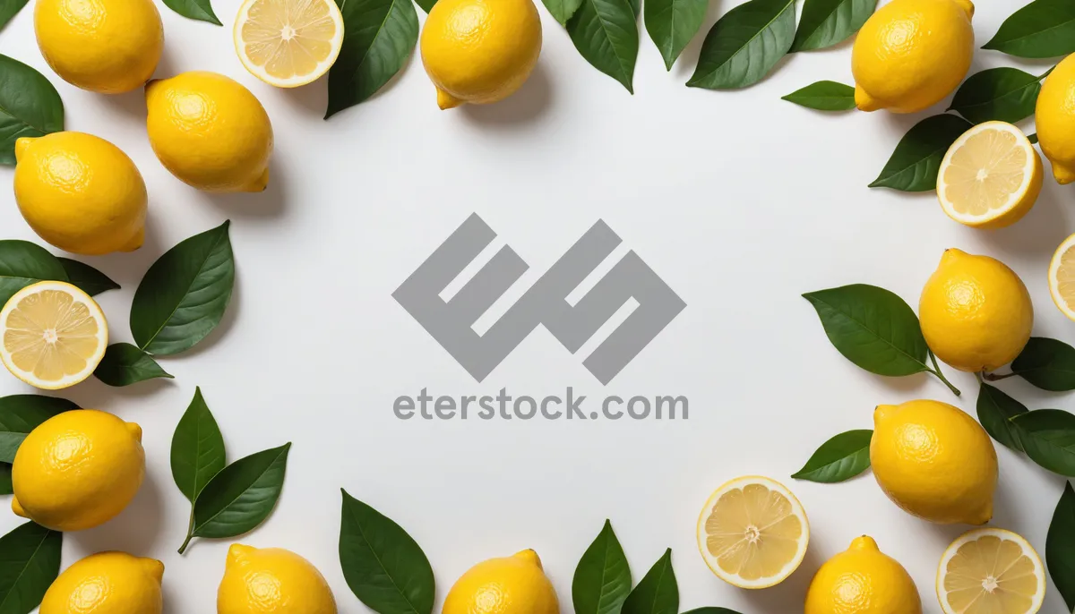 Picture of Fresh & Healthy Citrus Fruits with Leaf