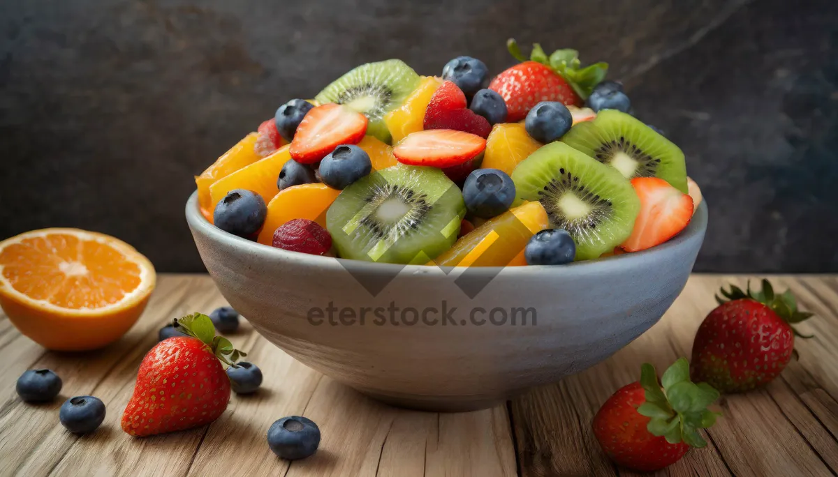 Picture of Fresh Fruit Bowl Breakfast - Healthy and Sweet