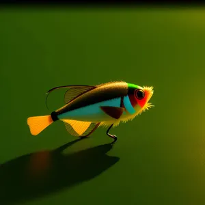 Bright Ladybug in a Summer Garden