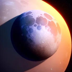 Stellar Sphere: Earth's Celestial Moon in Orbit