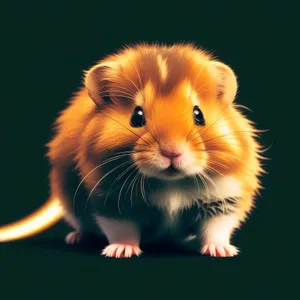 Fluffy Hamster with Adorable Whiskers