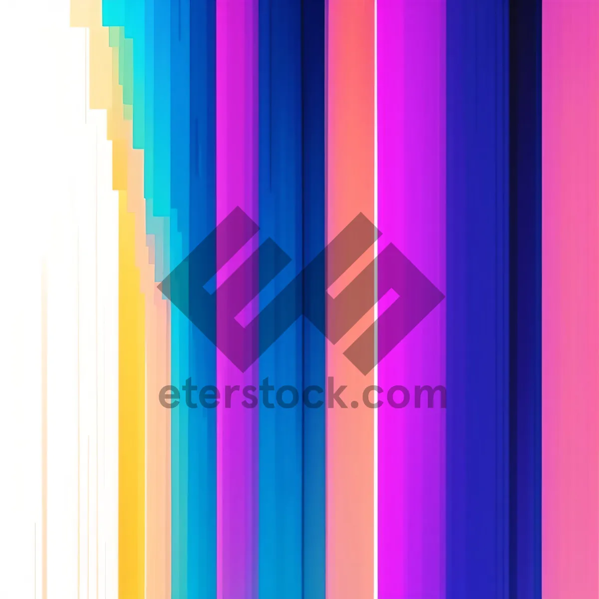 Picture of Rainbow Graphic Pattern: Vibrant Colorful Lines and Modern Design