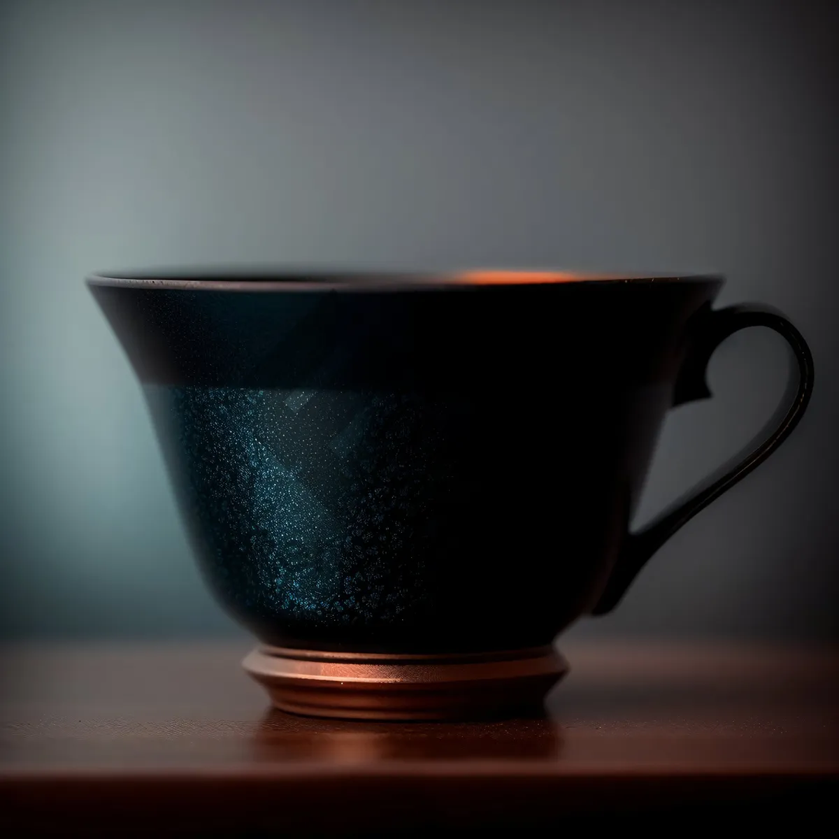 Picture of Caffeine Kick: A Hot Morning Espresso in Ceramic Cup