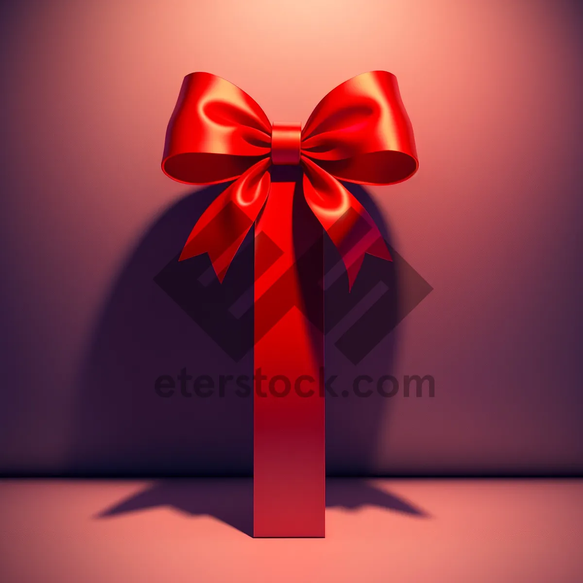 Picture of Satin Gift Ribbon with Bow: A Festive Symbol