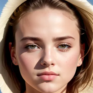 Seductive Beauty: Captivating Portrait of an Attractive Brunette Model