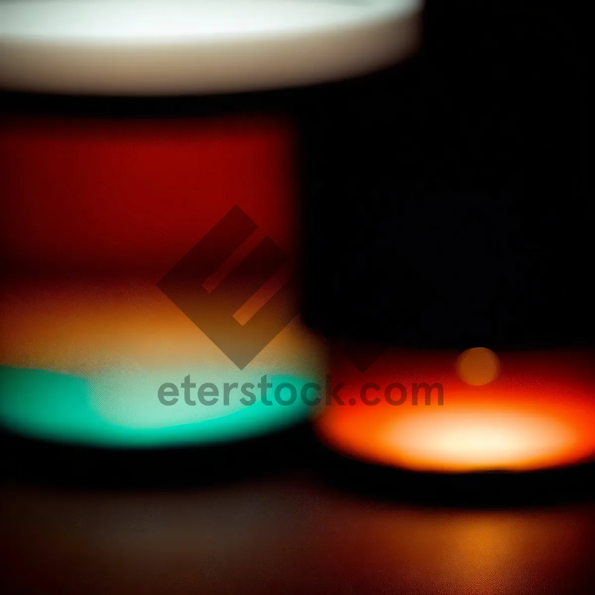 Picture of Shiny Pill Bottle with Colorful Glow