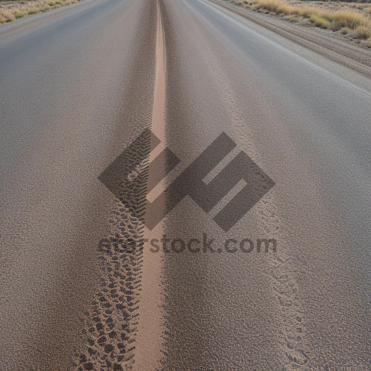 Picture of Textured Landscape: Asphalt Road on Fabric