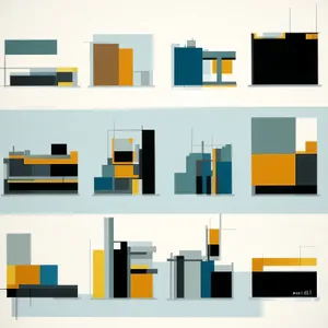 3D design icon set for web business