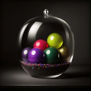 Shimmering Winter Bangle Glass Ball Decoration