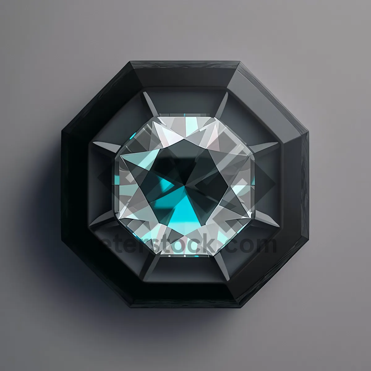 Picture of 3D Gem Icon in Symbolic Box