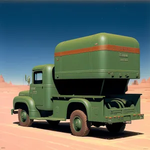 Transportation and Logistics Machine - Heavy-Duty Cargo Truck