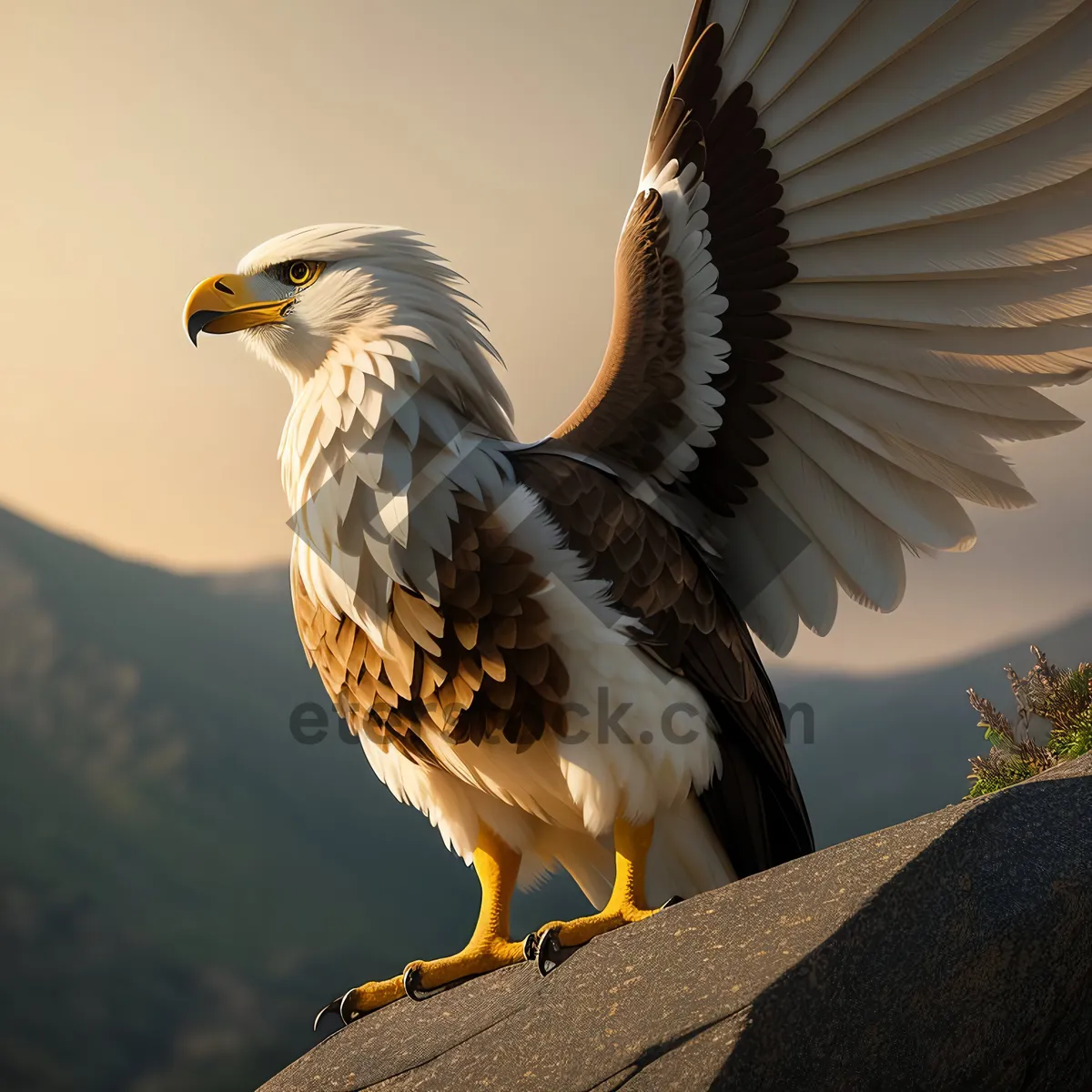 Picture of Majestic Bald Eagle in Flight