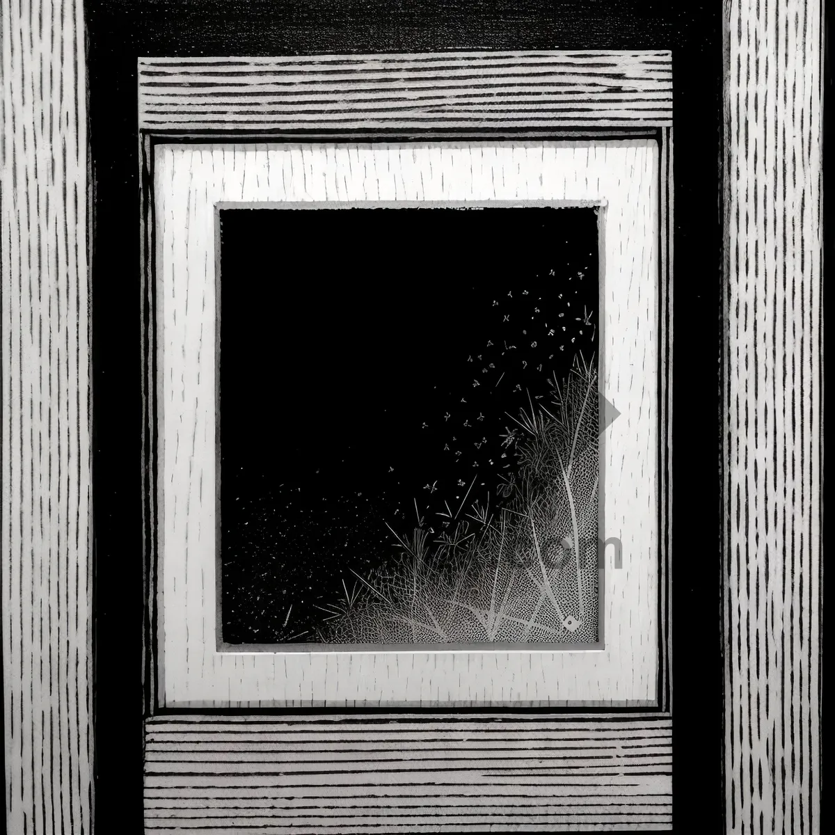 Picture of Vintage Grunge Wooden Window Frame Texture Design