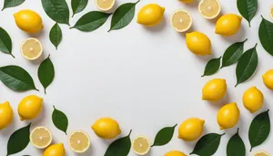 Fresh and Healthy Assorted Fruits with Green Leaf