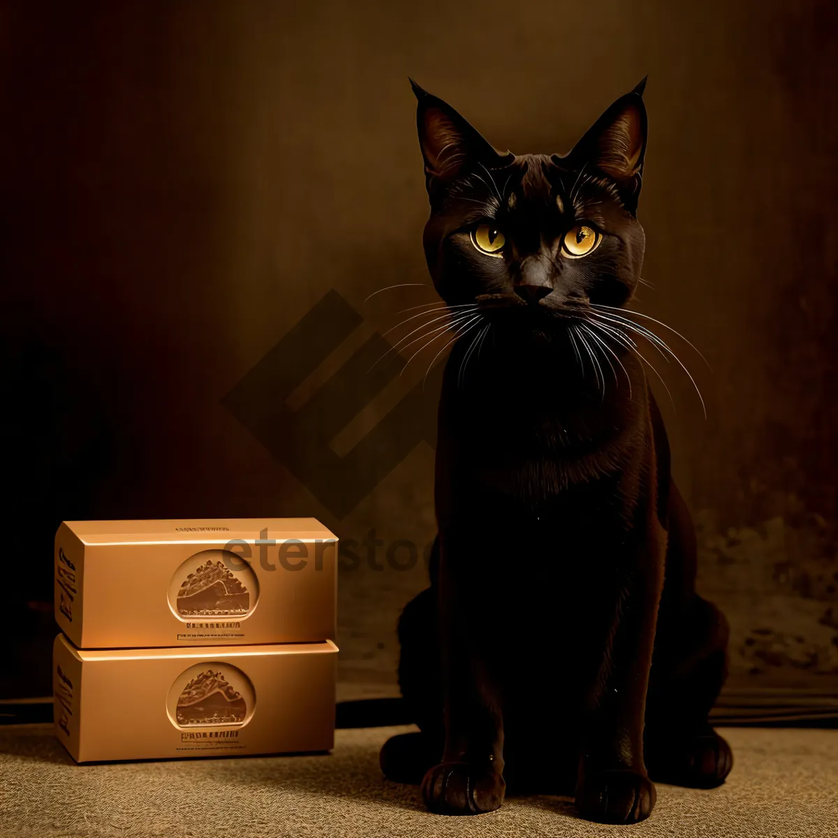 Picture of Curious and Cute: Adorable Cat with Playful Eyes