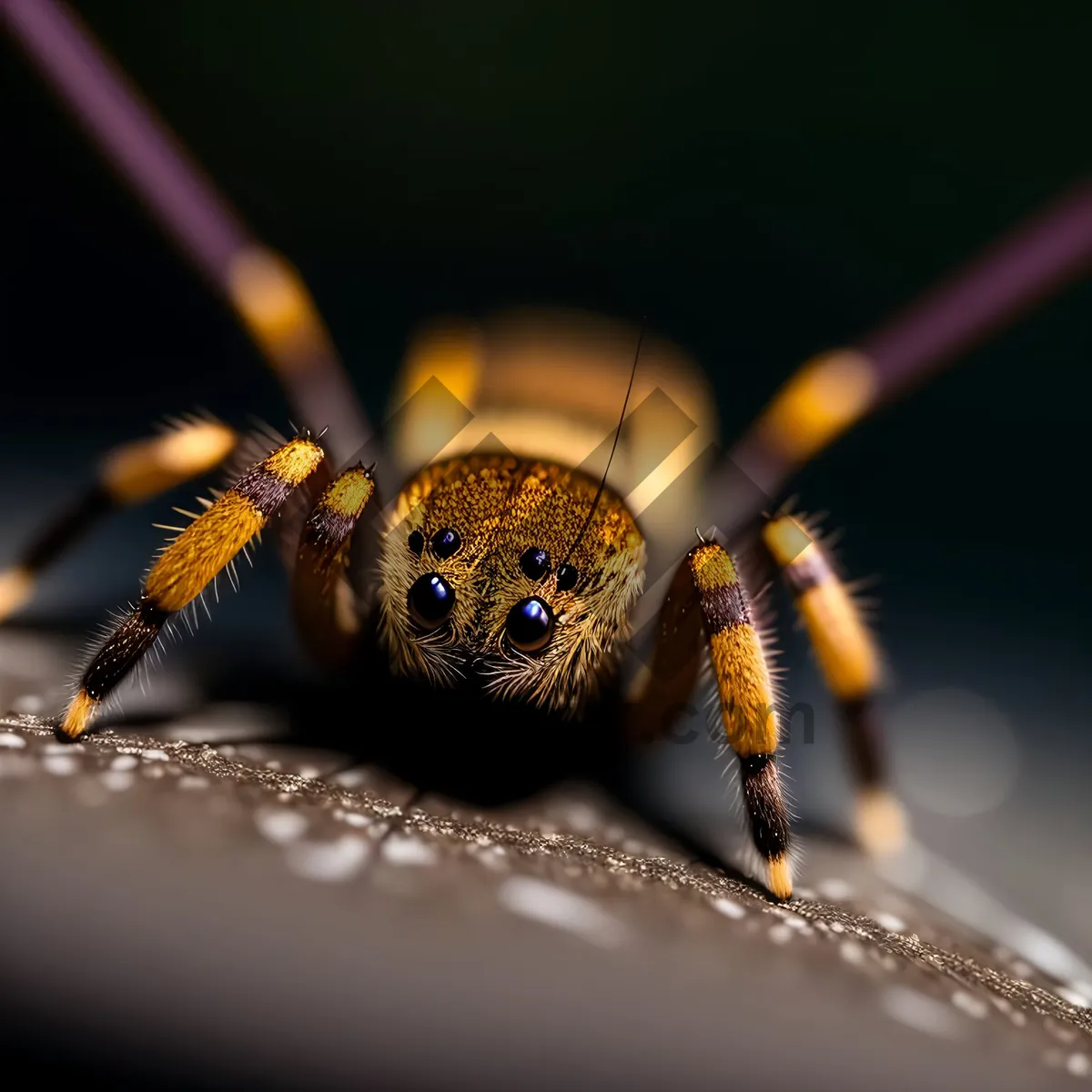 Picture of Crawling Arthropod in Vibrant Garden