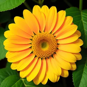 Colorful Sunflower Blossom in a Vibrant Garden