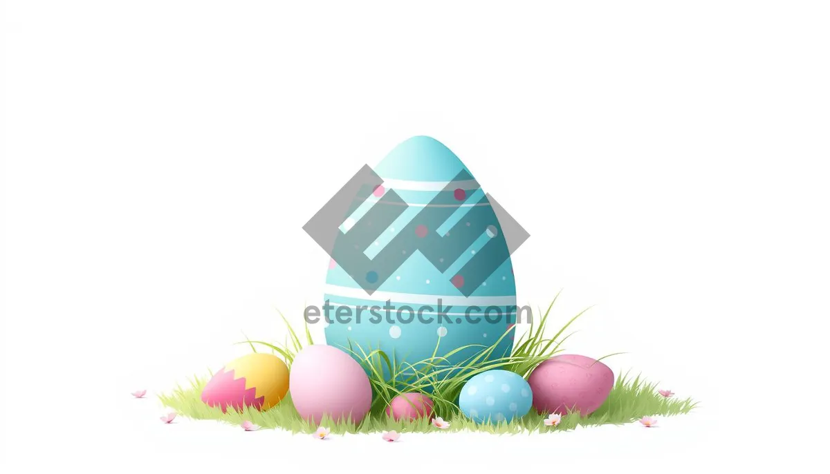 Picture of Colorful Bunny and Hen Icon Design with Organ Symbols