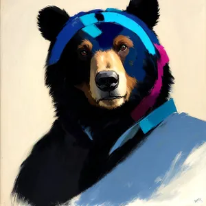 Winter Puppy Portrait: Fluffy Retriever and Collie Mix