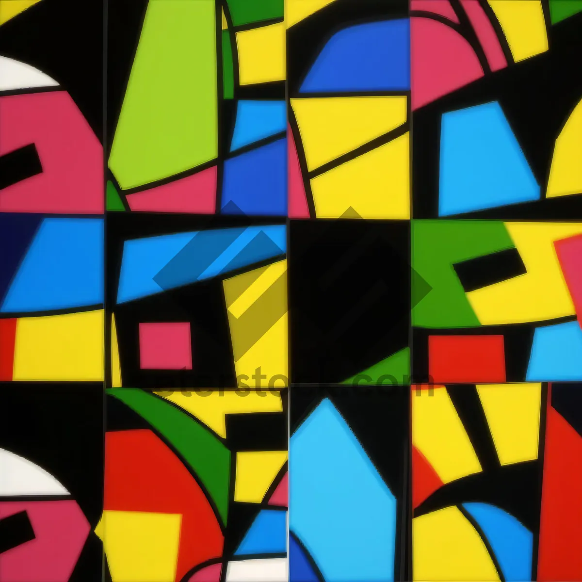 Picture of Abstract geometric pattern design for country flag