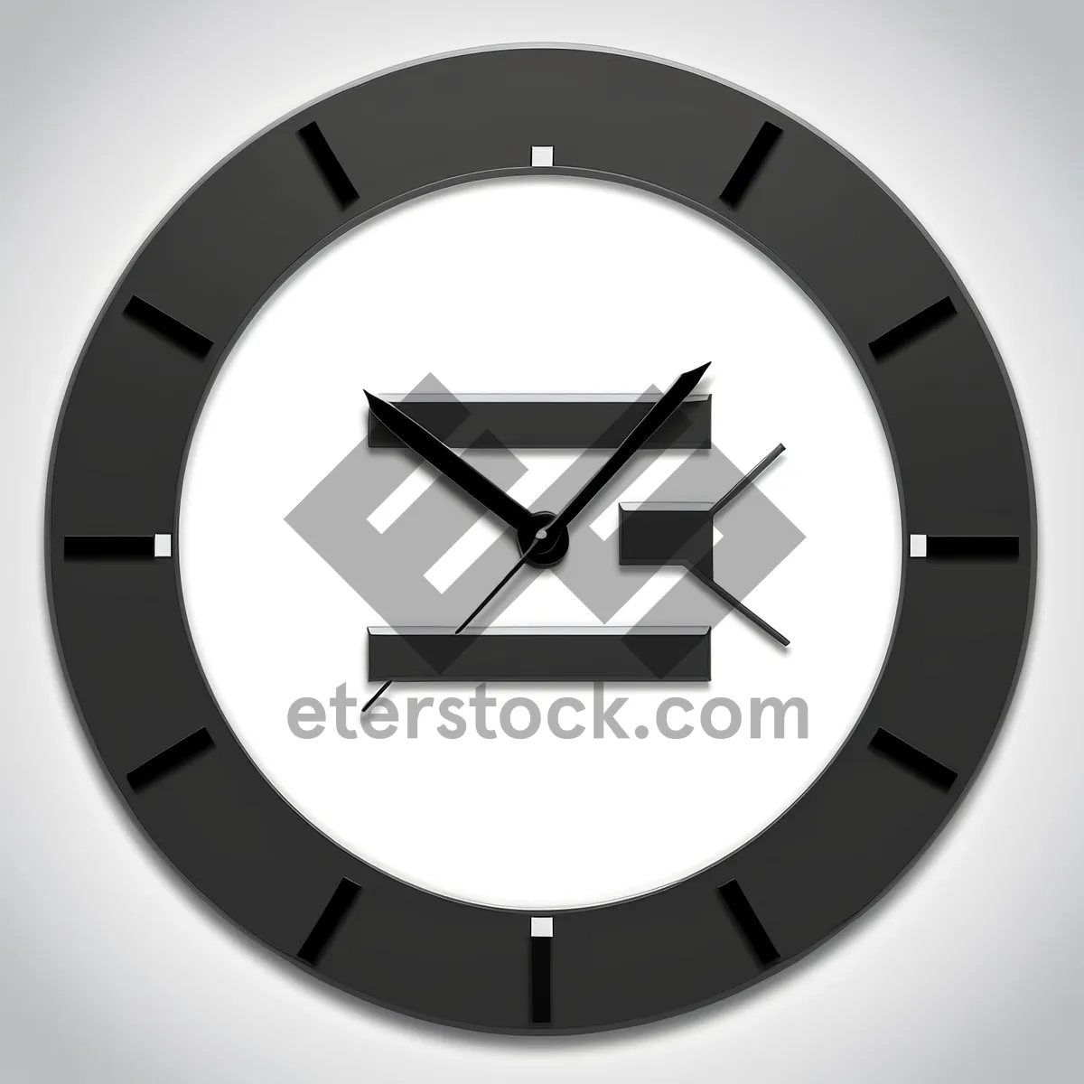 Picture of Timepiece icon with glossy metallic design