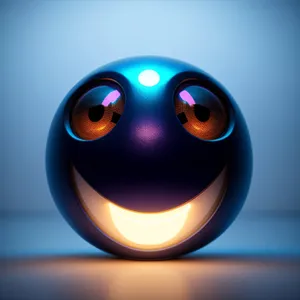 Modern Shiny Glass Button Set - Orange