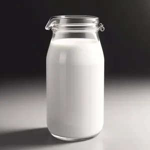 Healthy Dairy Milk Bottle Glass Liquid