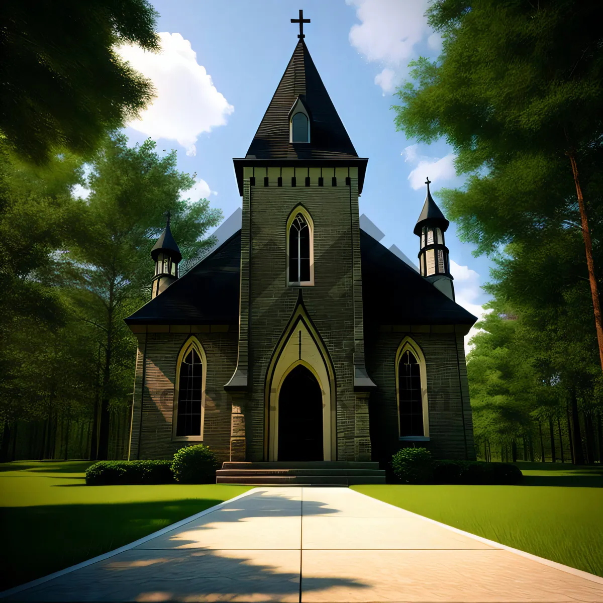 Picture of Historic Church Tower in Cathedral City