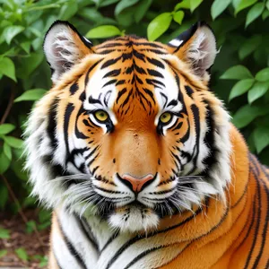 Striped Jungle Cat: Majestic Predator of the Wild Safari