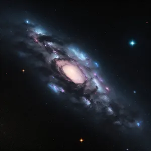 Dark Moonlit Space Fantasy Galaxy Star