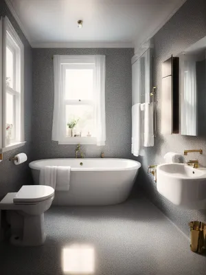 Modern Luxury Interiors: Clean and Elegant Bathroom