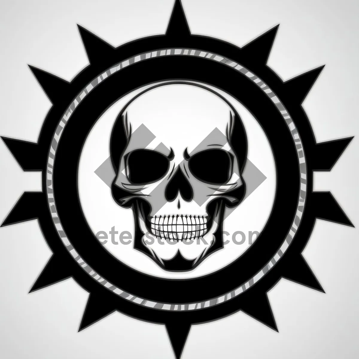 Picture of Pirate Symbol Cartoon Art Design: Heraldry Graphic Icon