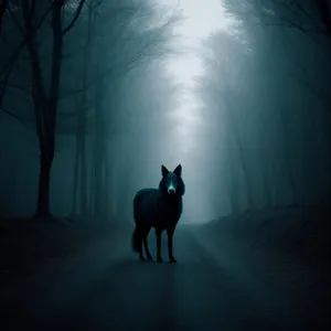 Faithful Guardian: Watchdog and Horse Pet