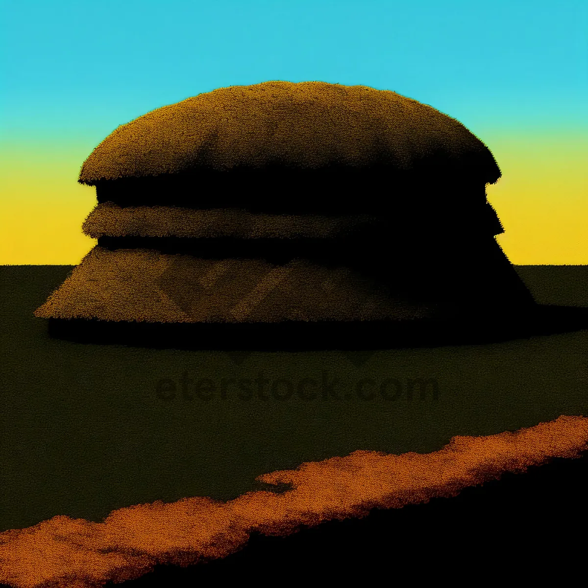 Picture of Sombrero on sandy beach