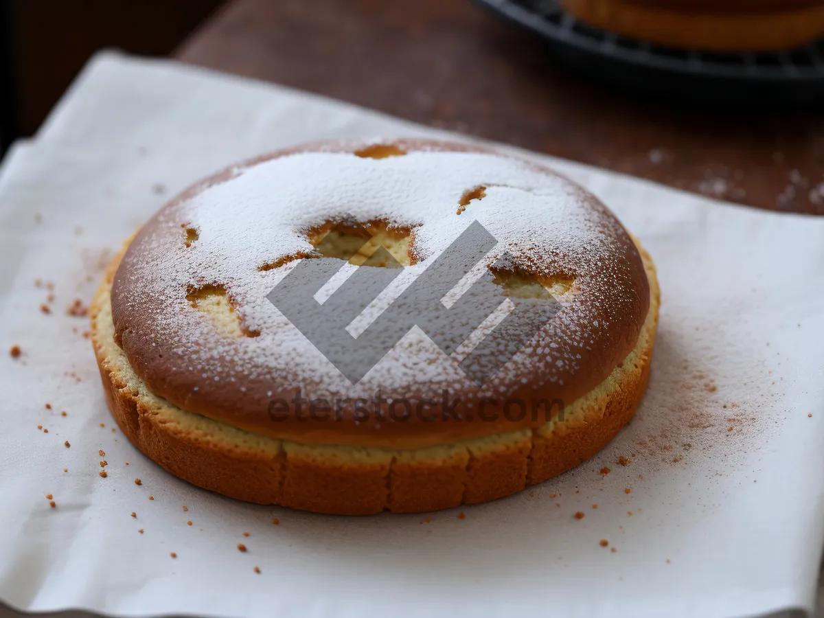 Picture of Gourmet Chocolate Cake with Cappuccino and Bagel