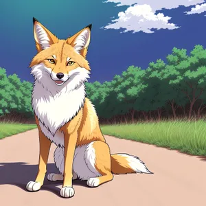 Furry Canine Cutie - Domestic Pet with Adorable Whiskers