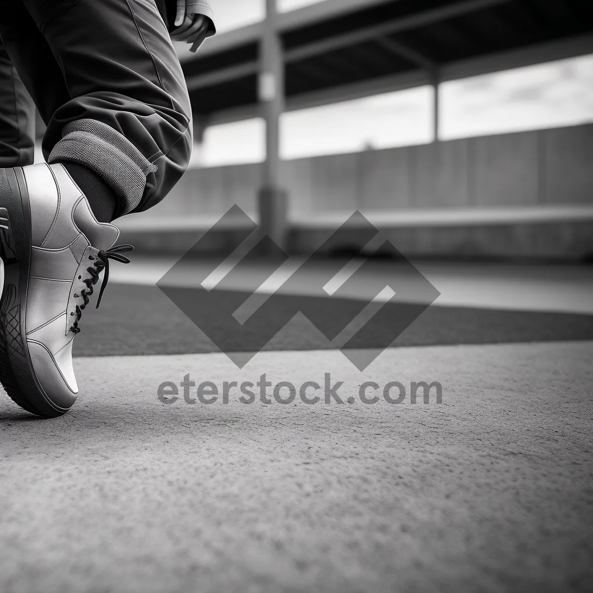 Picture of Businessman's Leg and Shoe