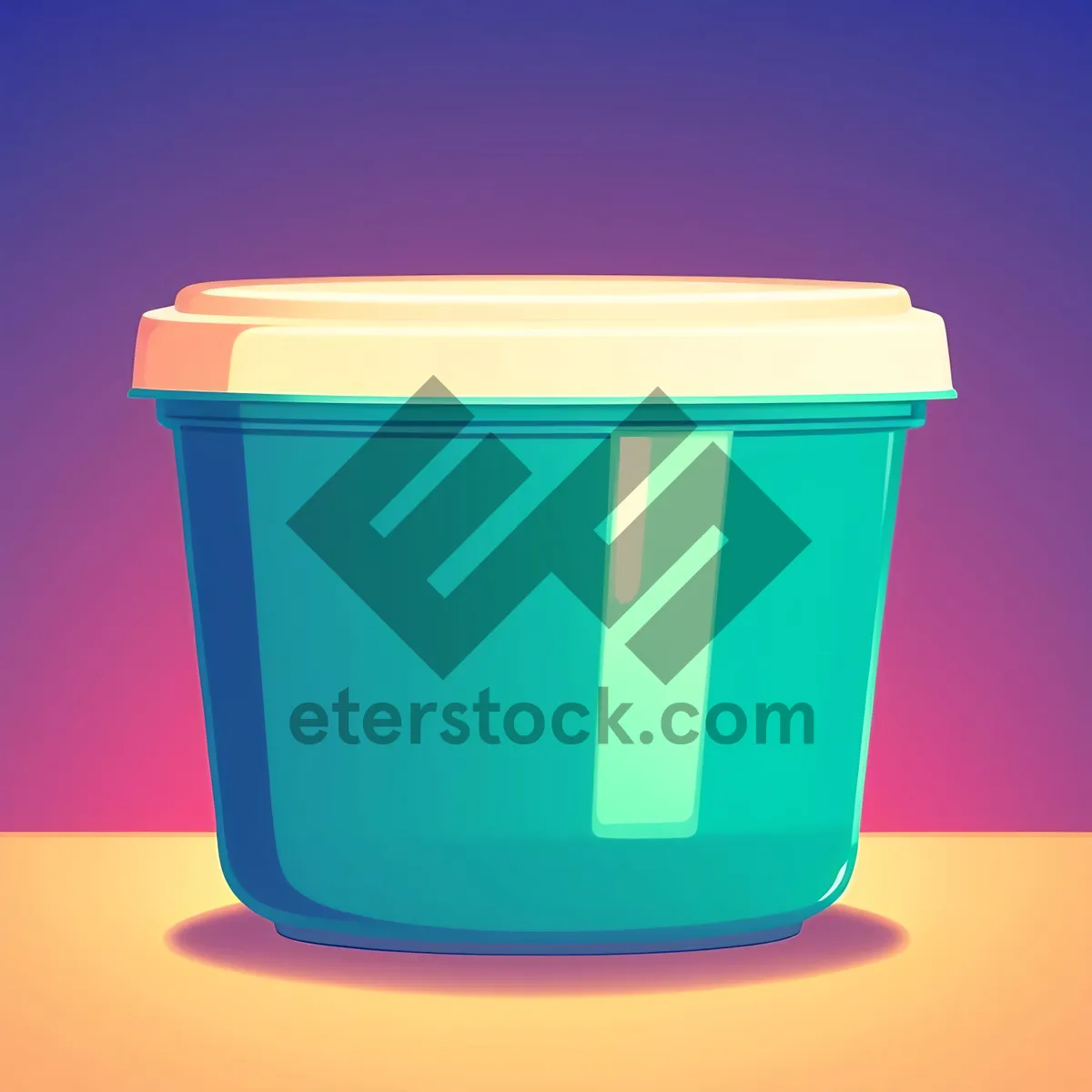 Picture of Empty Garbage Cup - 3D Object