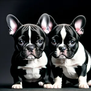 Adorable Bulldog Puppy - Wrinkled Cutie Sitting