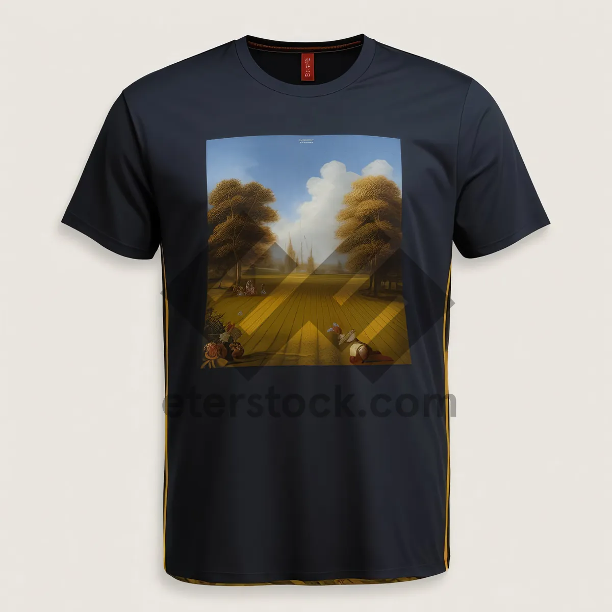 Picture of Black Cotton Casual T-Shirt: Stylish and Comfortable Fashion