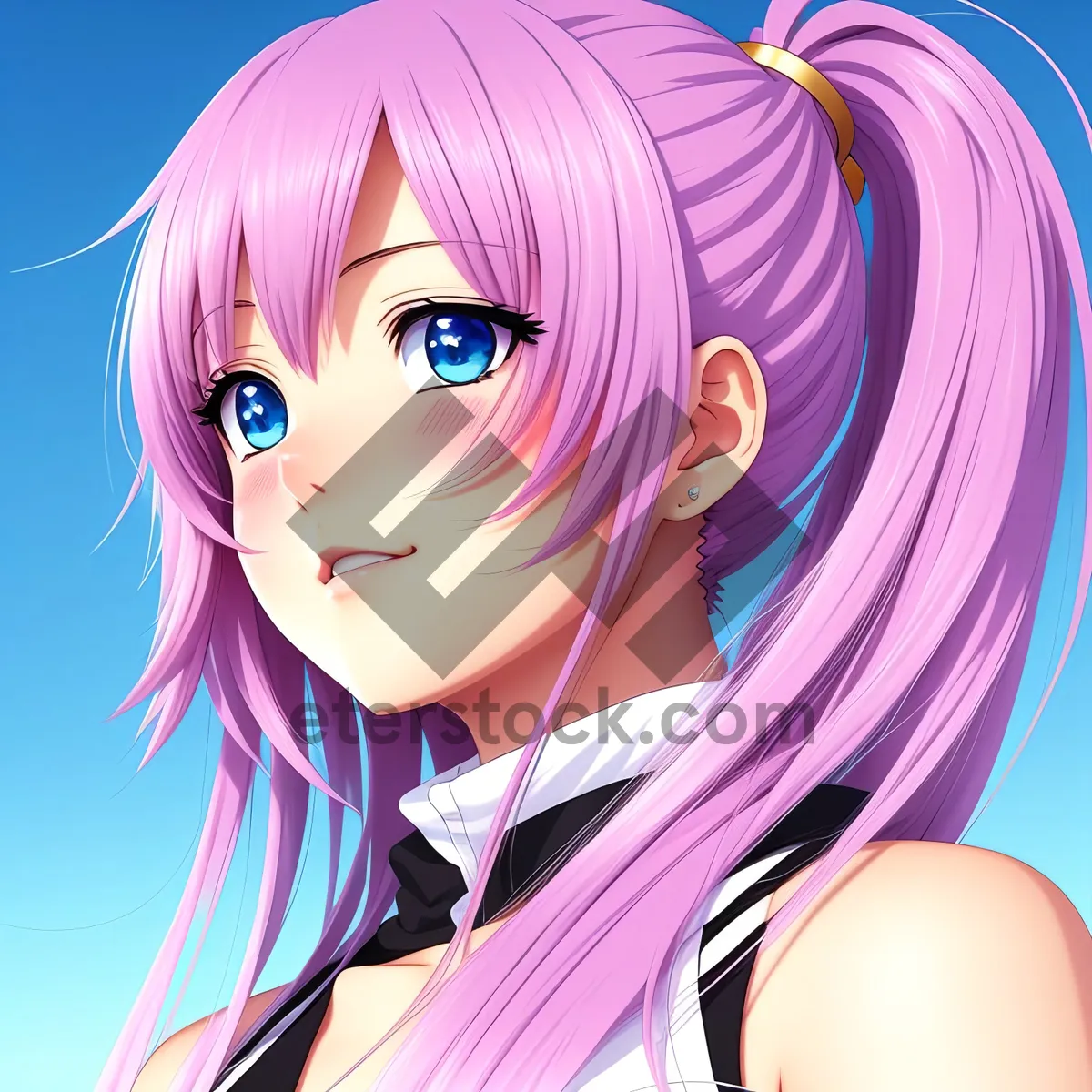 Picture of Charmed Beauty: Attractive Lady with Captivating Smile