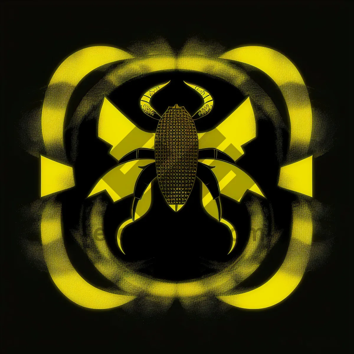 Picture of Black Art Charm: Graphic Symbol Design