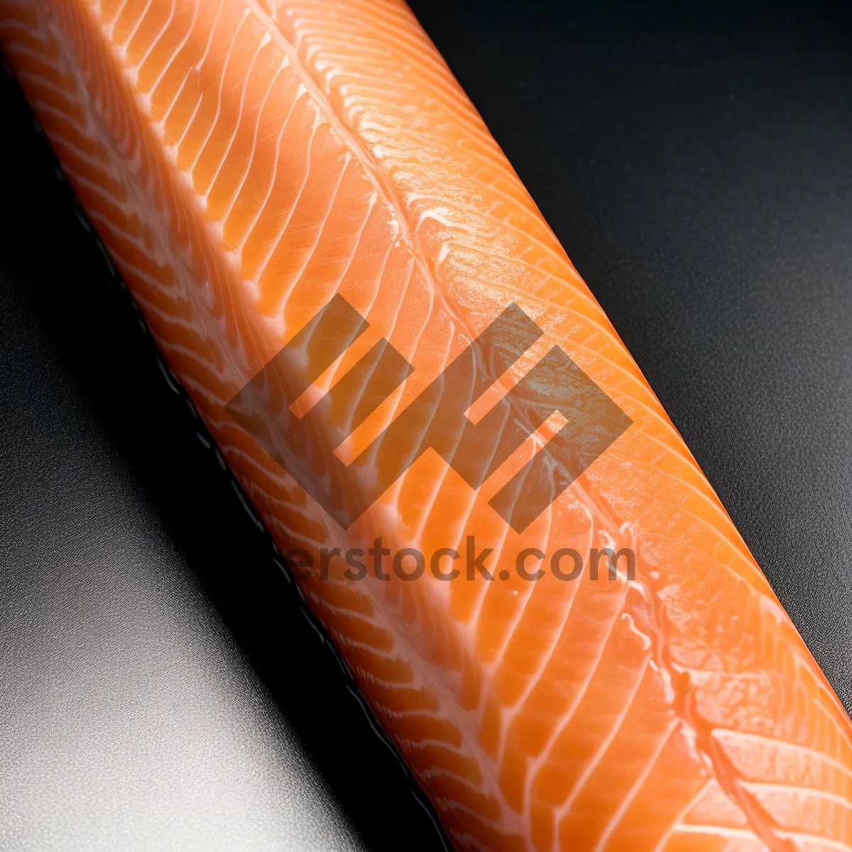 Picture of Freshly Sliced Raw Salmon Fillet - Gourmet Seafood Cuisine