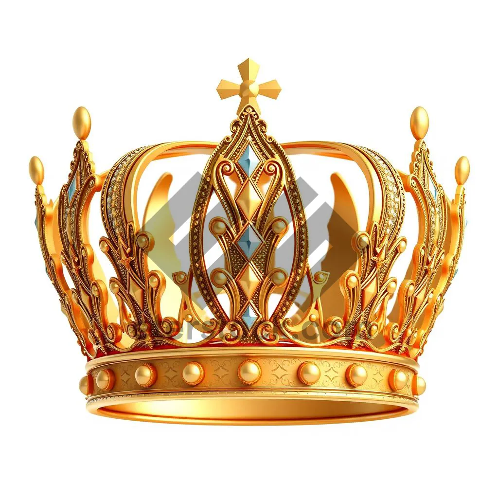 Picture of Silhouette floral pattern in retro gold design concept