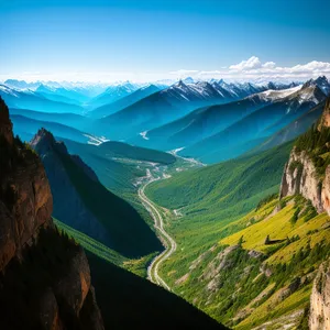 Serene Alpine Majesty: A Breathtaking Mountain Landscape