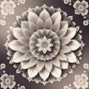 Lotus Floral Ornate Vintage Wallpaper