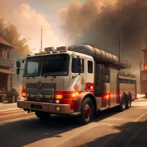 Highway Fire Engine: Fast Emergency Transportation