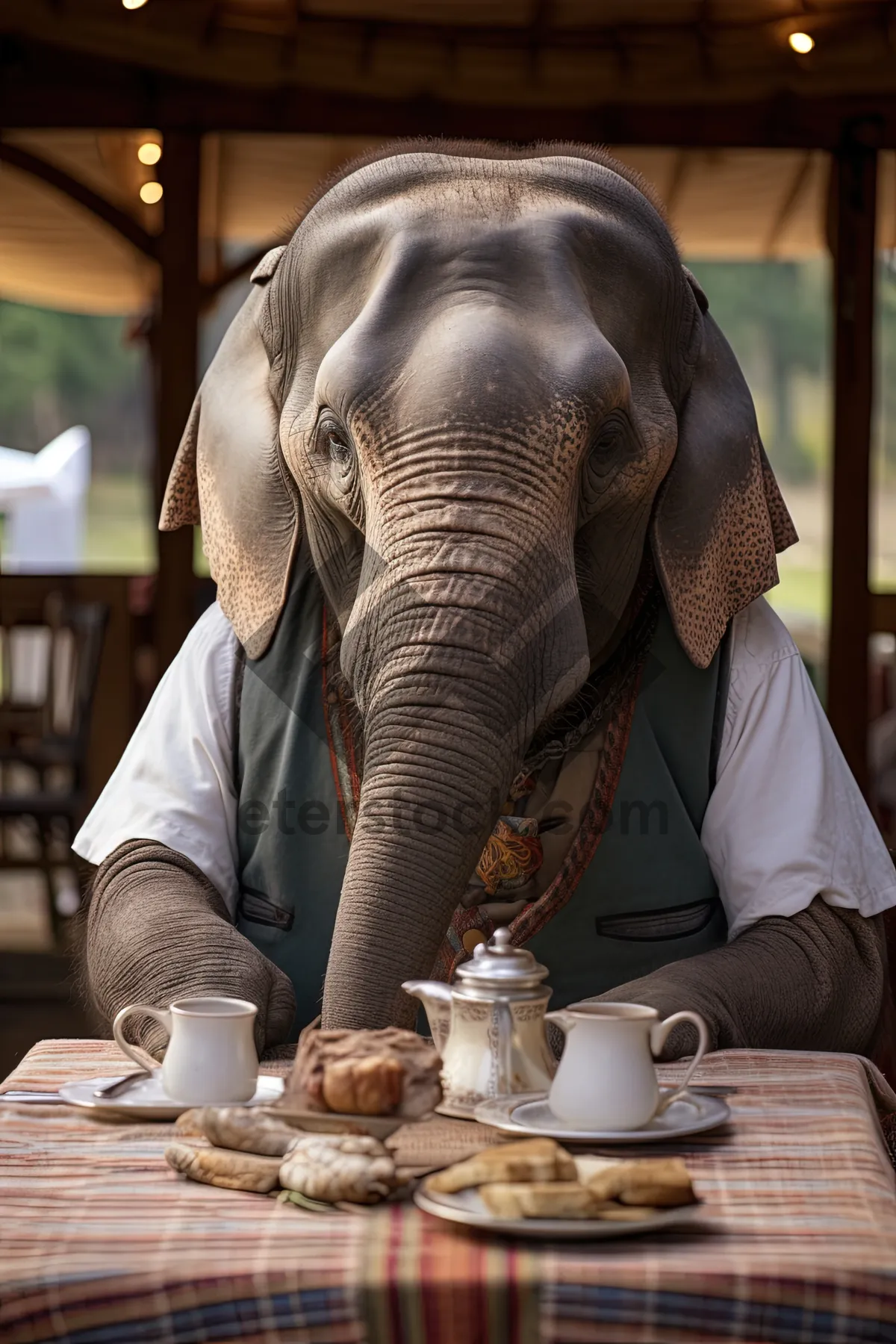 Picture of Endangered Elephant Bull in South African Park